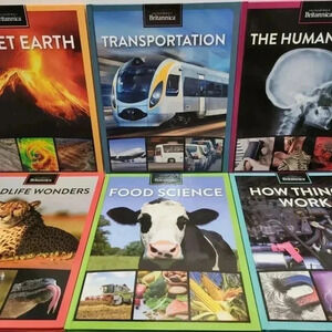 Encyclopedia Britannica How Things Work Planet Earth Transportation Set of 6 HC‎
